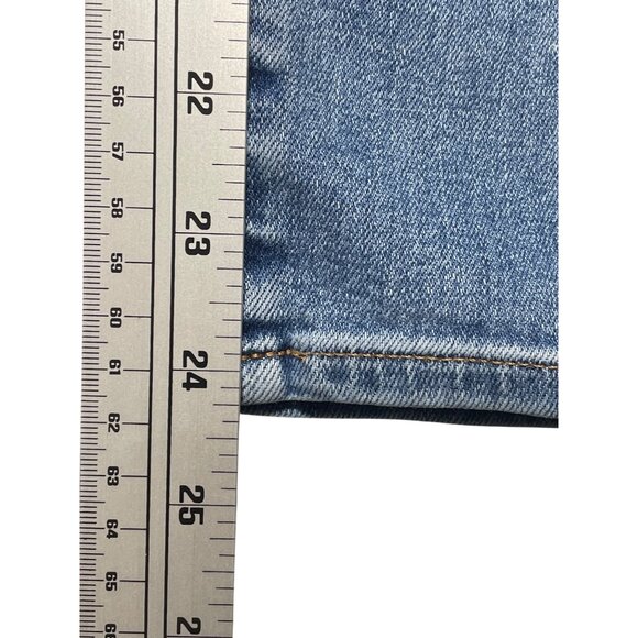 Madewell Women's 25P Jeans Mid-Rise Roadtripper Jeans Blue Denim Cotton‎ Blend - Picture 12 of 14
